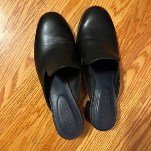 Camper Leather Heeled Clogs/Mules